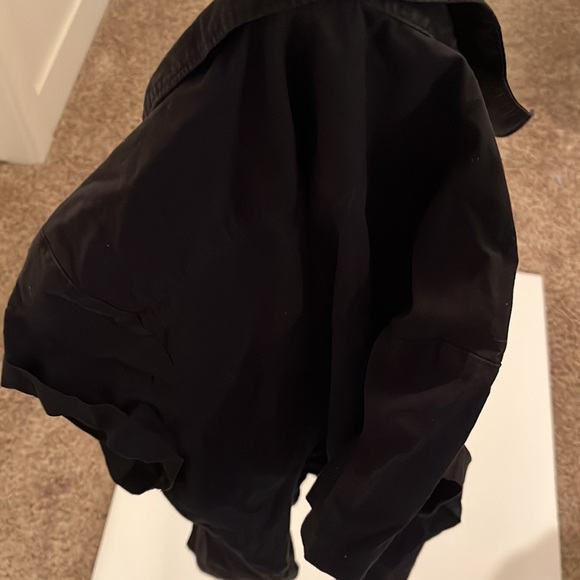 Women’s Short Sleeved Button Down Shirt, Black, Size Large, Riders - Picture 4 of 4